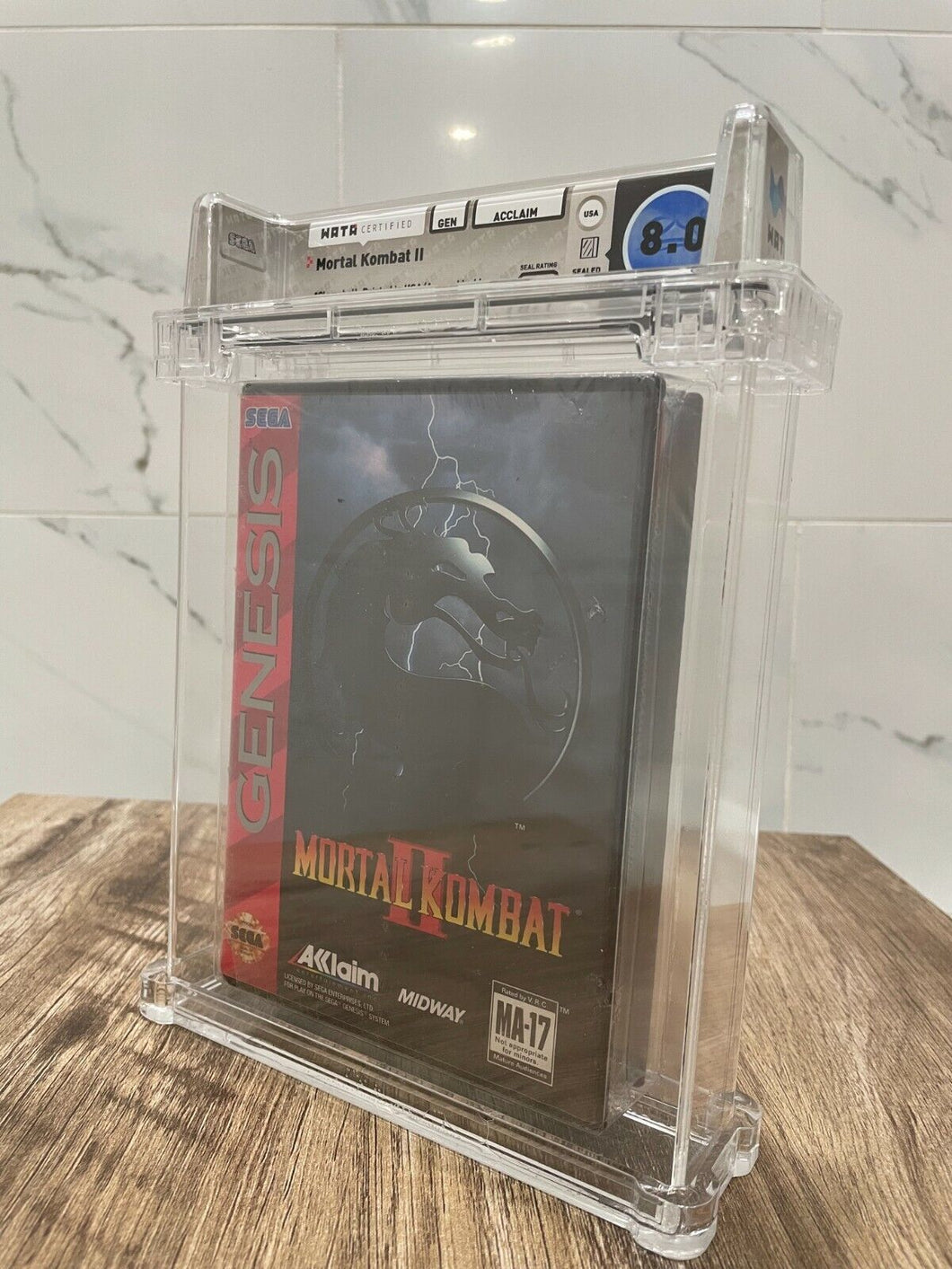 Mortal Kombat 2 Sega Genesis Midway Factory Sealed Video Game Wata 8.0 Graded II