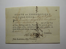 Load image into Gallery viewer, 1782 4 Pounds Connecticut Pay Table Colonial Currency Note Moseley Wolcott