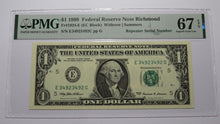 Load image into Gallery viewer, $1 1999 Repeater Serial Number Federal Reserve Currency Bank Note Bill PMG UNC67