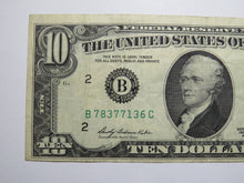 Load image into Gallery viewer, $10 1969 Double Gutter Fold Error Federal Reserve Bank Note Currency Bill VF+
