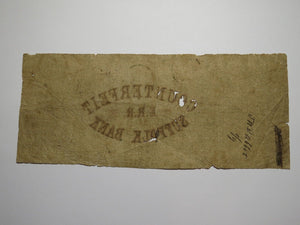 $3 1849 Waldoboro Maine ME Obsolete Currency Bank Note Bill The Medomak Bank