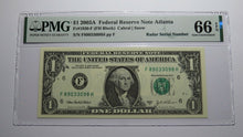 Load image into Gallery viewer, $1 2003 Radar Serial Number Federal Reserve Currency Bank Note Bill PMG UNC66EPQ