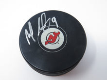 Load image into Gallery viewer, Mike Sislo Autographed Signed New Jersey Devils InGlasCo Hockey Puck