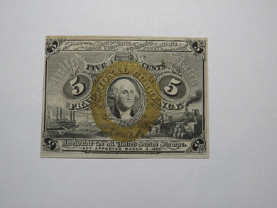 1863 $.05 Second Issue Fractional Currency Obsolete Bank Note Bill 2nd AU USA