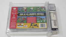 Load image into Gallery viewer, Madden '99 NFL Football Nintendo 64 N64 Factory Sealed Video Game Wata Graded