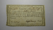 Load image into Gallery viewer, 1790 10s Connecticut Comptroller's Office Colonial Currency Note! Pomeroy Signed