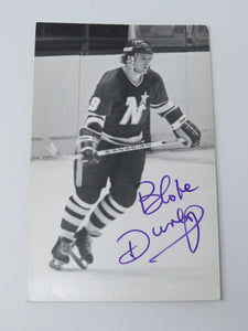 Blake Dunlop Minnesota North Stars Signed Autographed Original NHL 5X3 Photo