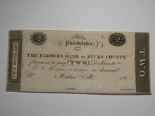 Load image into Gallery viewer, $2 181_ Hulme Ville Pennsylvania Obsolete Currency Bank Note Philadelphia UNC++