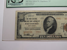 Load image into Gallery viewer, $10 1929 Paulsboro New Jersey National Currency Bank Note Bill #5981 VF20 PCGS