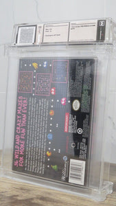 Ms. Pacman Super Nintendo Factory Sealed Video Game Wata 8.0 Graded A+ Seal!