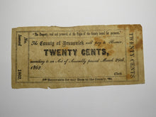 Load image into Gallery viewer, $.25 1862 Lawrenceville Virginia Obsolete Currency Bank Note Bill Brunswick Cty