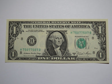 $1 1981 Repeater Serial Number Federal Reserve Currency Bank Note Bill #75077507
