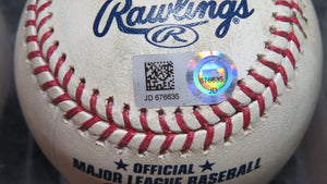 2019 Hunter Dozier Kansas City Royals Game Used RBI Sacrifice Fly MLB Baseball!