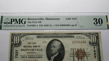 Load image into Gallery viewer, $10 1929 Browerville Minnesota MN National Currency Bank Note Bill 7227 VF30 PMG