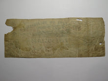 Load image into Gallery viewer, $5 1862 Jackson Mississippi MS Obsolete Currency Bank Note Bill Cotton Pledged