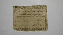 Load image into Gallery viewer, 1761 Twenty Shillings North Carolina NC Colonial Currency Note Bill RARE 20s