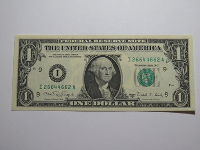 $1 1988 Radar Serial Number Federal Reserve Currency Bank Note Bill UNC 26644662
