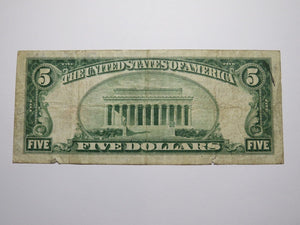 $5 1929 Salt Lake City Utah UT National Currency Bank Note Bill Charter #9403