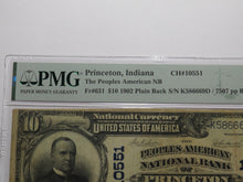 Load image into Gallery viewer, $10 1902 Princeton Indiana IN National Currency Bank Note Bill #10551 VF25 PMG