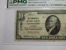 Load image into Gallery viewer, $10 1929 Anniston Alabama AL National Currency Bank Note Bill Ch #11753 VF25 PMG