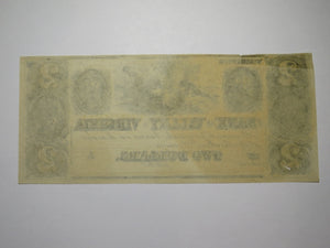 $2 18__ Winchester Virginia Obsolete Currency Bank Note Bill Bank of the Valley!