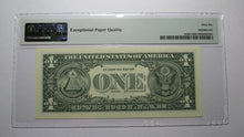 Load image into Gallery viewer, $1 2003 Radar Serial Number Federal Reserve Currency Bank Note Bill PMG UNC66EPQ