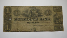 Load image into Gallery viewer, $1 1841 Freehold New Jersey NJ Obsolete Currency Bank Note Bill Monmouth Bank