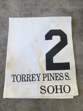 Load image into Gallery viewer, 2024 Soho Torrey Pines Stakes Grade 3 Race Used Worn Saddle Cloth Hope Road