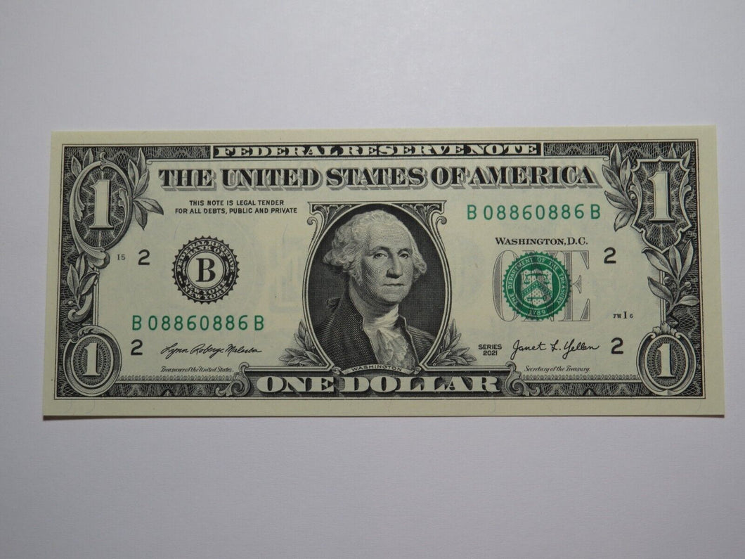 $1 2003 Repeater Serial Number Federal Reserve Currency Bank Note Bill #08860886