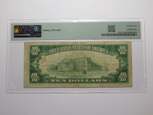 $10 1929 Apache Oklahoma OK National Currency Bank Note Bill #12120 VF25 PMG