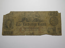 Load image into Gallery viewer, $1 1853 Murfreesboro Tennessee TN Obsolete Currency Note Bill -The Exchange Bank