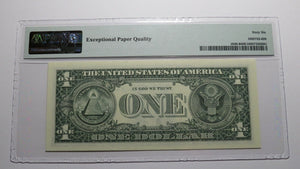 $1 2003 Radar Serial Number Federal Reserve Currency Bank Note Bill PMG UNC66EPQ