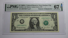 Load image into Gallery viewer, $1 2003A Repeater Serial Number Federal Reserve Currency Bank Note Bill UNC67EPQ