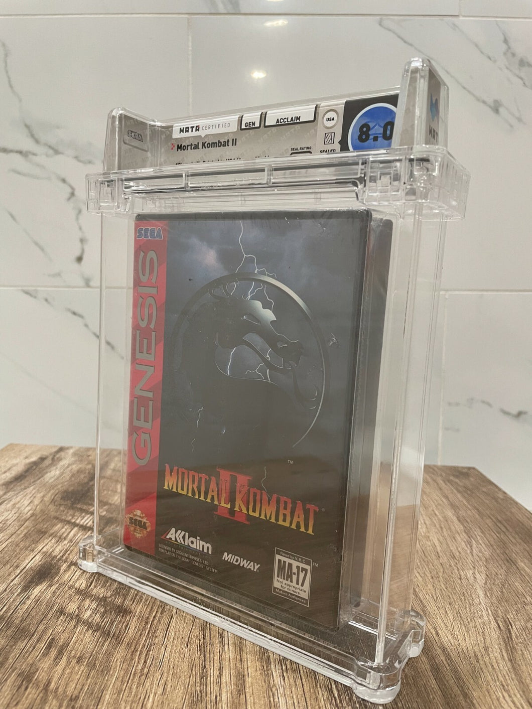 Mortal Kombat 2 Sega Genesis Midway Factory Sealed Video Game Wata 8.0 Graded II