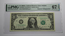 Load image into Gallery viewer, $1 2003 Repeater Serial Number Federal Reserve Currency Bank Note Bill UNC67EPQ!