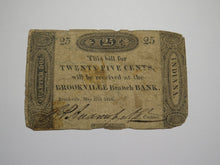 Load image into Gallery viewer, $.25 1818 Brookville Indiana IN Fractional Currency Obsolete Note! Branch Bank