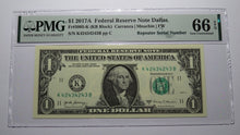 Load image into Gallery viewer, $1 2017 Repeater Serial Number Federal Reserve Currency Bank Note Bill PMG UNC66