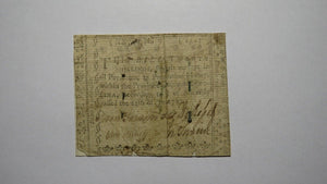 1760 Twenty Shillings North Carolina NC Colonial Currency Note Bill! RARE 20s!
