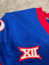 Load image into Gallery viewer, 2021 D.J. Withers Kansas Jayhawks Game Used Worn NCAA ADIDAS Football Jersey