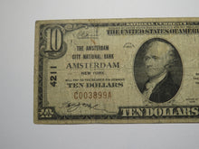 Load image into Gallery viewer, $10 1929 Amsterdam New York NY National Currency Bank Note Bill Charter #4211