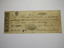 Load image into Gallery viewer, $5 1811 Philadelphia Pennsylvania PA Obsolete Currency Note Bill Bank of PA