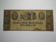 Load image into Gallery viewer, $1 1841 Bristol Pennsylvania PA Obsolete Currency Bank Note Bill Bucks County