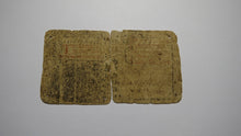 Load image into Gallery viewer, 1758 Thirty Shillings New Jersey NJ Colonial Currency Bank Note Bill! 30s RARE!
