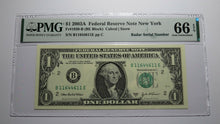 Load image into Gallery viewer, $1 2003 Radar Serial Number Federal Reserve Currency Bank Note Bill PMG UNC66EPQ