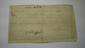 1789 5 Shillings Connecticut Comptroller Colonial Currency Note! Ralph Pomeroy