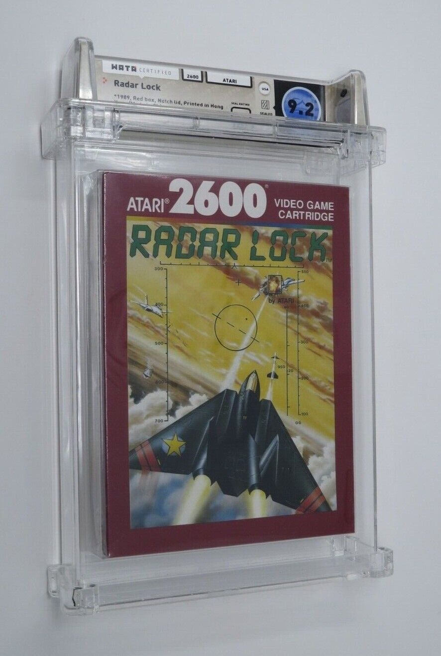 New Radar Lock Atari 2600 Sealed Video Game Wata Graded 9.2 A+ Seal! 1989