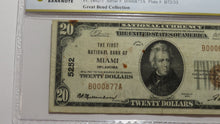 Load image into Gallery viewer, $20 1929 Miami Oklahoma OK National Currency Bank Note Bill Ch. #5252 VF25 PCGS