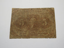 Load image into Gallery viewer, 1863 $.05 First Issue Fractional Currency Obsolete Bank Note Bill! 1st Issue