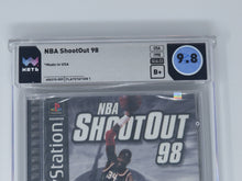 Load image into Gallery viewer, NBA Shootout '98 Sony Playstation Factory Sealed Video Game Wata Graded 9.8 1998