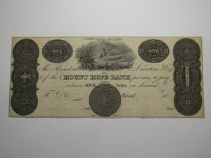 $1 18__ Bristol Rhode Island Obsolete Currency Bank Note Bill Remainder UNC+++